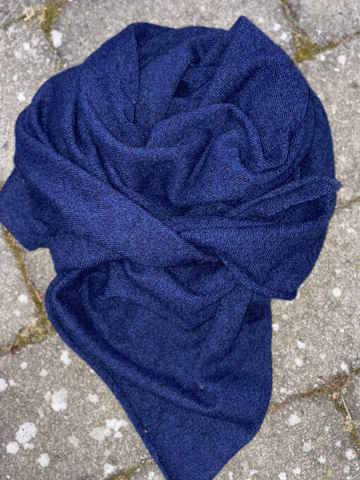 cashmere deep blue tørklæde