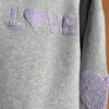 sweat shirt w/lavender