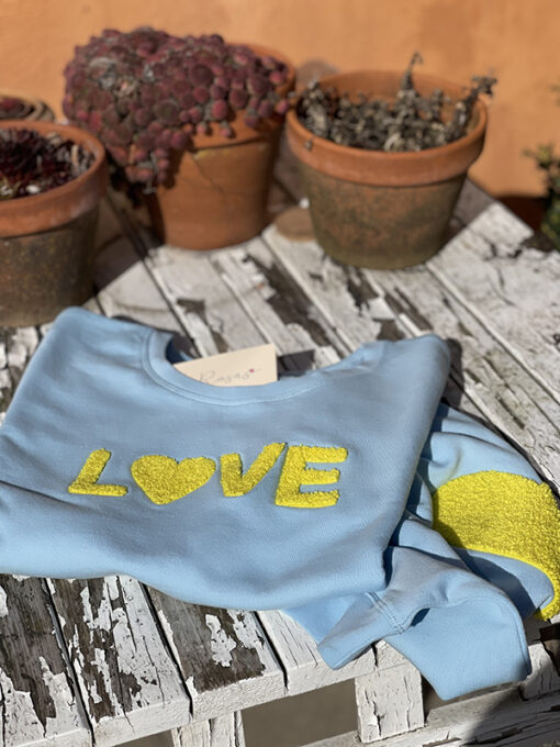 blue/yellow sweat