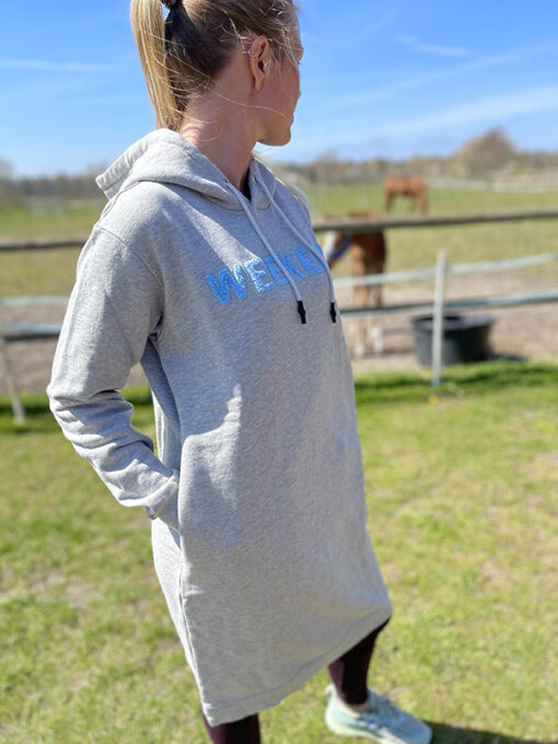 grey hoodie dress